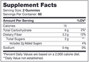 fiber gummies chapter one supplement facts