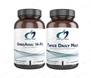 fish oil + multivitamin bundle - omegavail hi-po designs for health