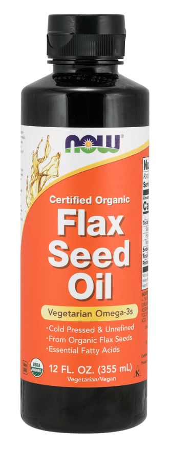 Flax Seed Oil (NOW) Front