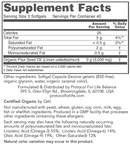 flax seed oil 1000 mg (protocol for life balance) supplement facts
