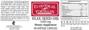 flax seed oil (ecological formulas) label
