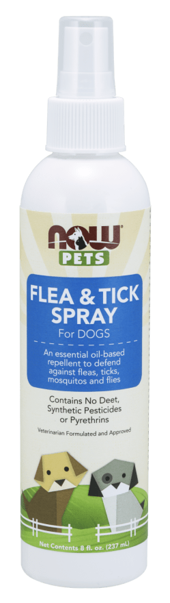 Flea & Tick Spray for Dogs (NOW) Front