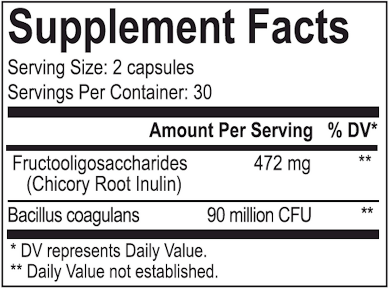 Flora Synergy (Energetix) 60 Caps Supplement Facts