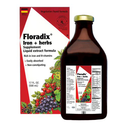Floradix Iron & Herbs 17oz (Salus) Front