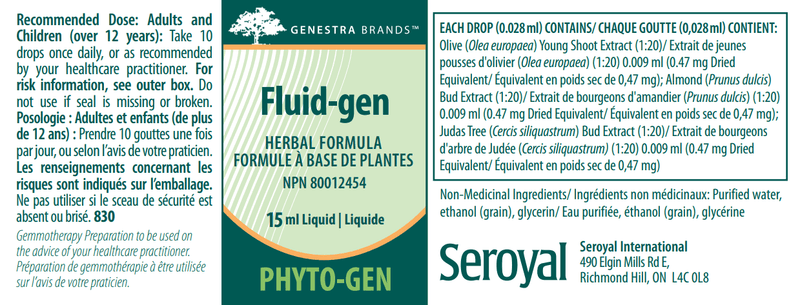 Fluid-gen | Fluidgen Genestra Label