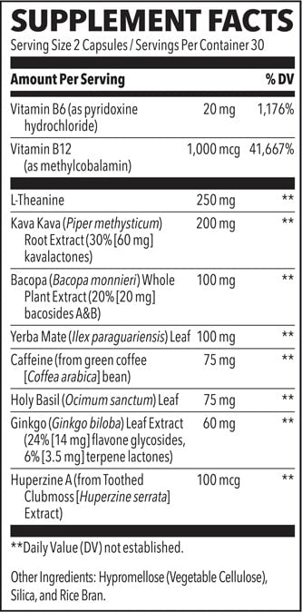 focus-r (lifeseasons) supplement facts