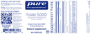 folate 5000 pure encapsulations label