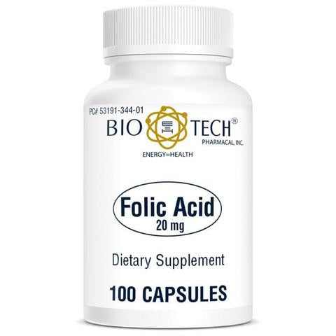 Folic Acid 20 mg (Bio-Tech Pharmacal) Front