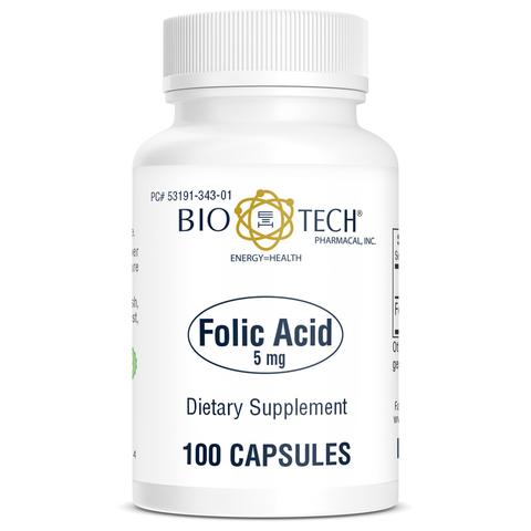 Folic Acid 5 mg (Bio-Tech Pharmacal) Front