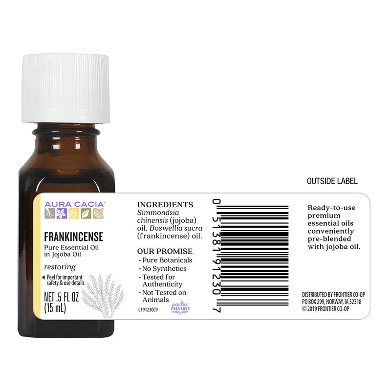 Frankincense Essential Oil (Aura Cacia) Label-1