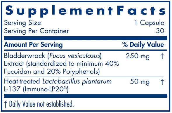 Fuco-Immune (Allergy Research Group) supplement facts