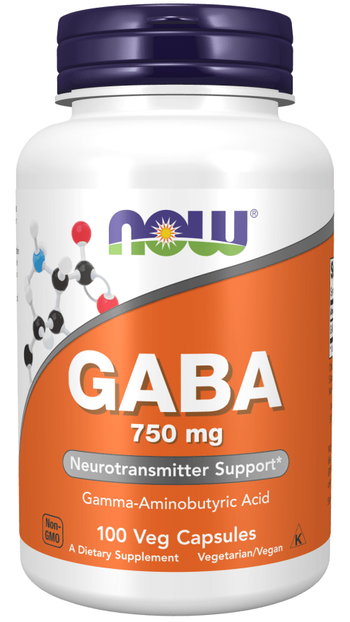 GABA 750 mg (NOW) Front