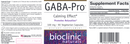 gaba-pro bioclinic naturals label