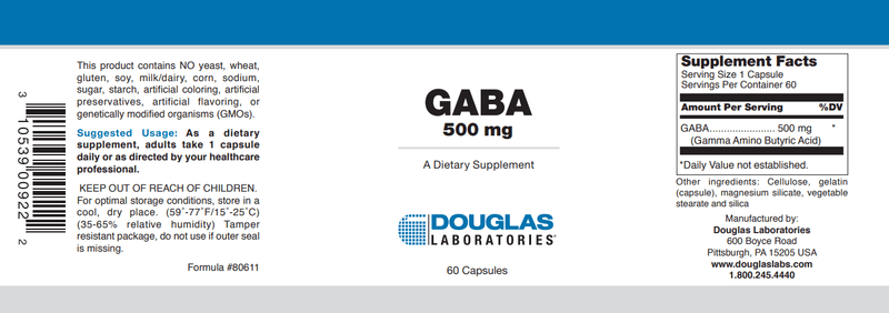 Buy GABA Douglas Labs