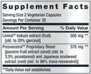 geroprotect stem cell (life extension) supplement facts