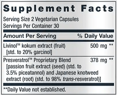 GEROPROTECT® Stem Cell (Life Extension) Supplement Facts