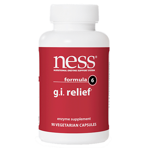 GI Relief Formula 6 (Ness Enzymes) Front