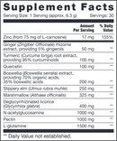 GI repair sap (nfh nutritional fundamentals) supplement facts