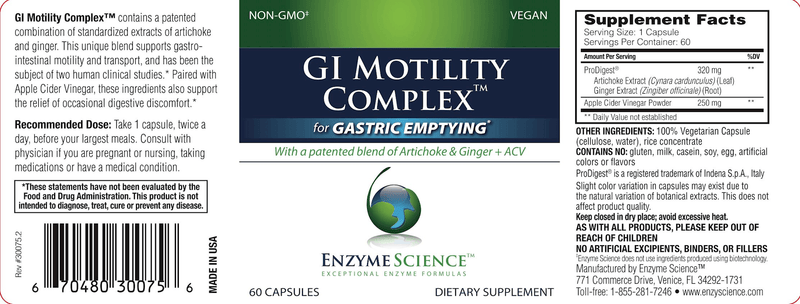 GI Motility Complex™ - Enzyme Science Label