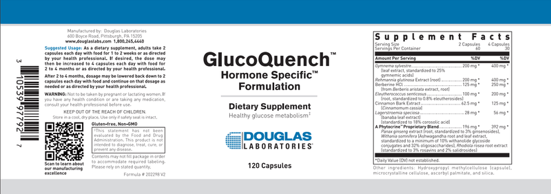 GlucoQuench Capsules Douglas Labs