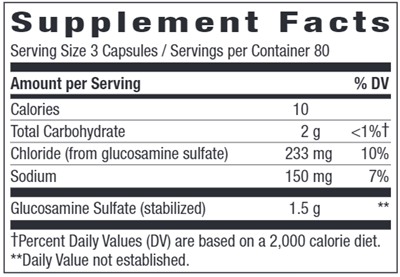 GS-500 (Nature's Way) Supplement Facts