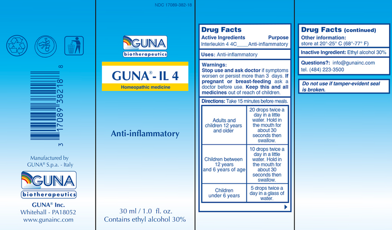 GUNA - IL 4 (Guna, Inc.) Label