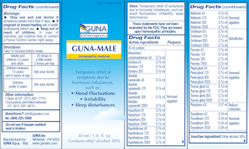 GUNA-Male 30 ml (Guna, Inc.) Supplement Facts