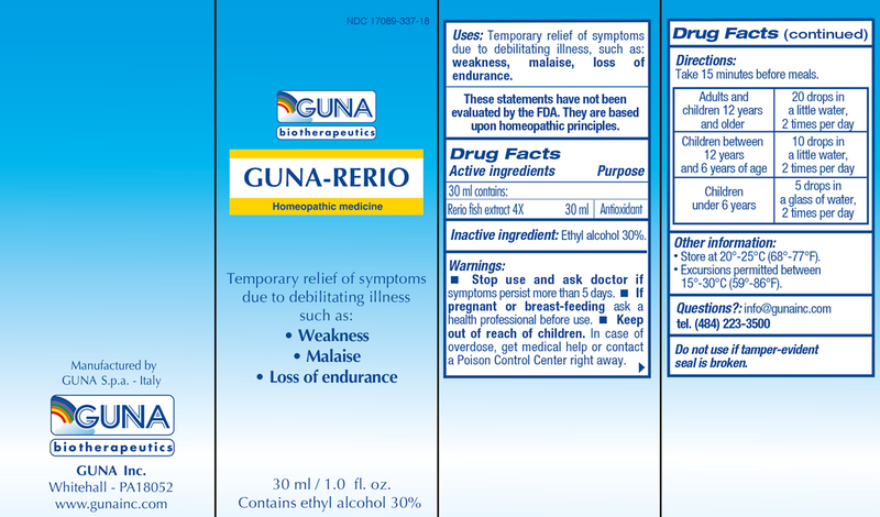 GUNA-Rerio (Guna, Inc.) Label