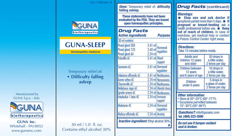 GUNA-Sleep (Guna, Inc.) Label