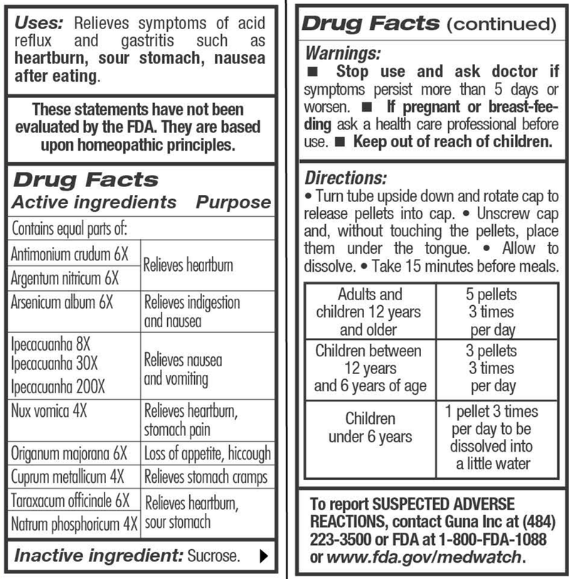 GUNA-Stomach Plus (Guna, Inc.) Drug Facts