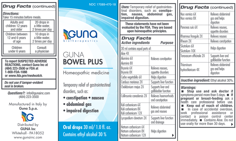 GUNA BOWEL PLUS (Guna, Inc.) Label