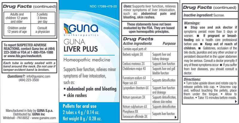 GUNA Liver Plus (Guna, Inc.) Label