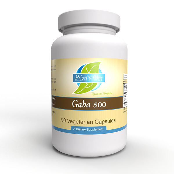 Gaba 500 (Priority One Vitamins) Front