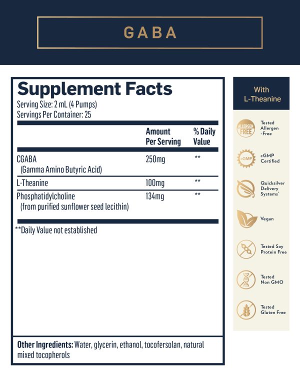 GABA with L-Theanine (Quicksilver Scientific) Supplement Facts