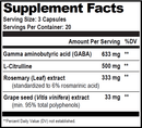 gaba brain food (natural stacks) supplement facts