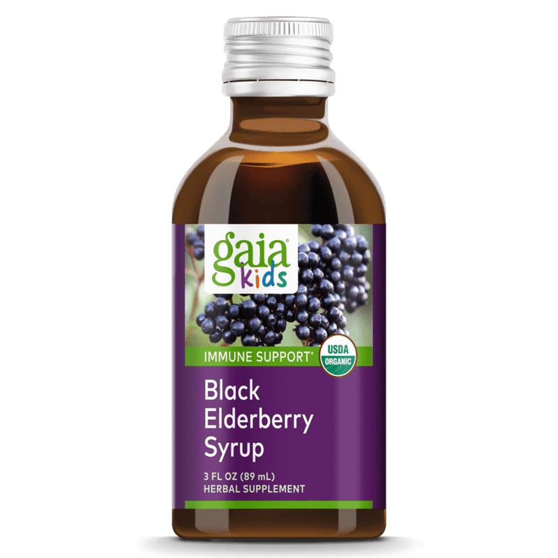 GaiaKids® Black Elderberry Syrup (Gaia Herbs)