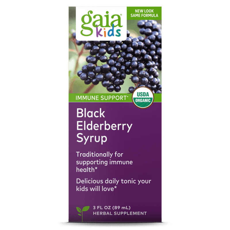 GaiaKids® Black Elderberry Syrup (Gaia Herbs) Box