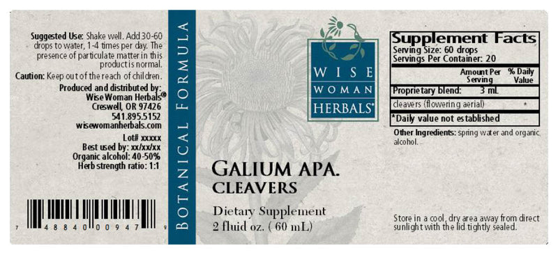 Galium cleavers Wise Woman Herbals products