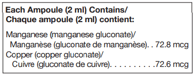 Gammadyn Mn-Cu (UNDA) ingredients