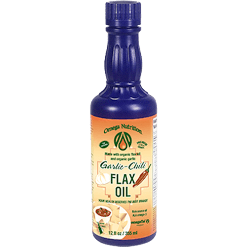 Garlic Chili Flax Seed Oil Organic (Omega Nutrition)