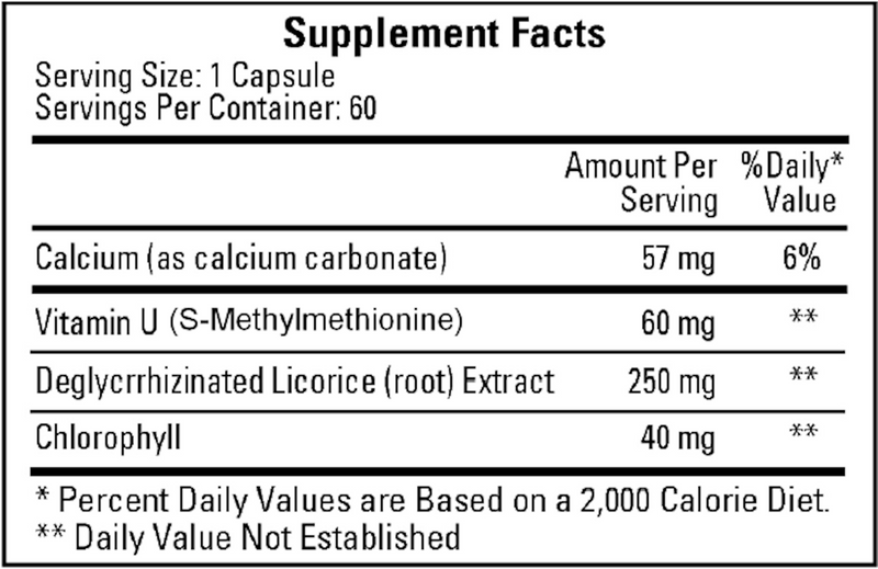 Gastramet (Ecological Formulas) Supplement Facts