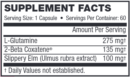 Gastrotene (ZyCal Bioceuticals) Supplement Facts