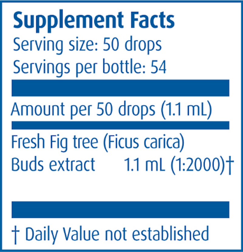 Gemmo Fig Tree Buds (Boiron) Supplement Facts