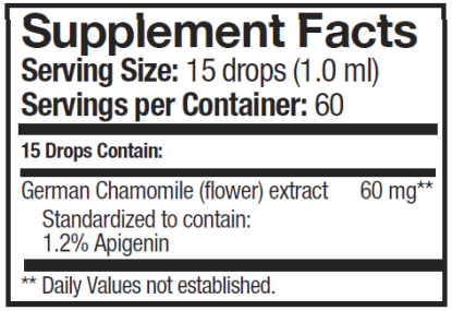 German Chamomile Progena Supplement Facts