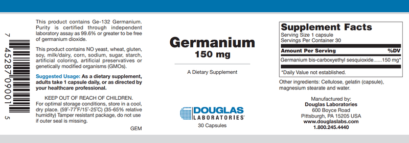 Buy Germanium Capsules Douglas Labs