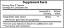 ginkgo biloba (ecological formulas) supplement facts