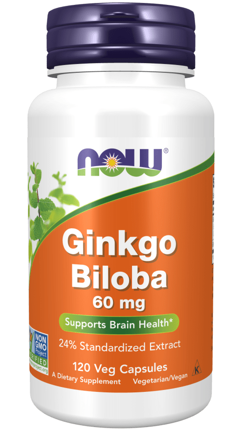Ginkgo Biloba 60 mg (NOW) Front