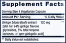 ginkgo biloba certified extract (life extension) supplement facts