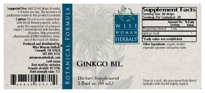 Ginkgo Wise Woman Herbals products