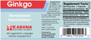 ginkgo (karuna responsible nutrition) label